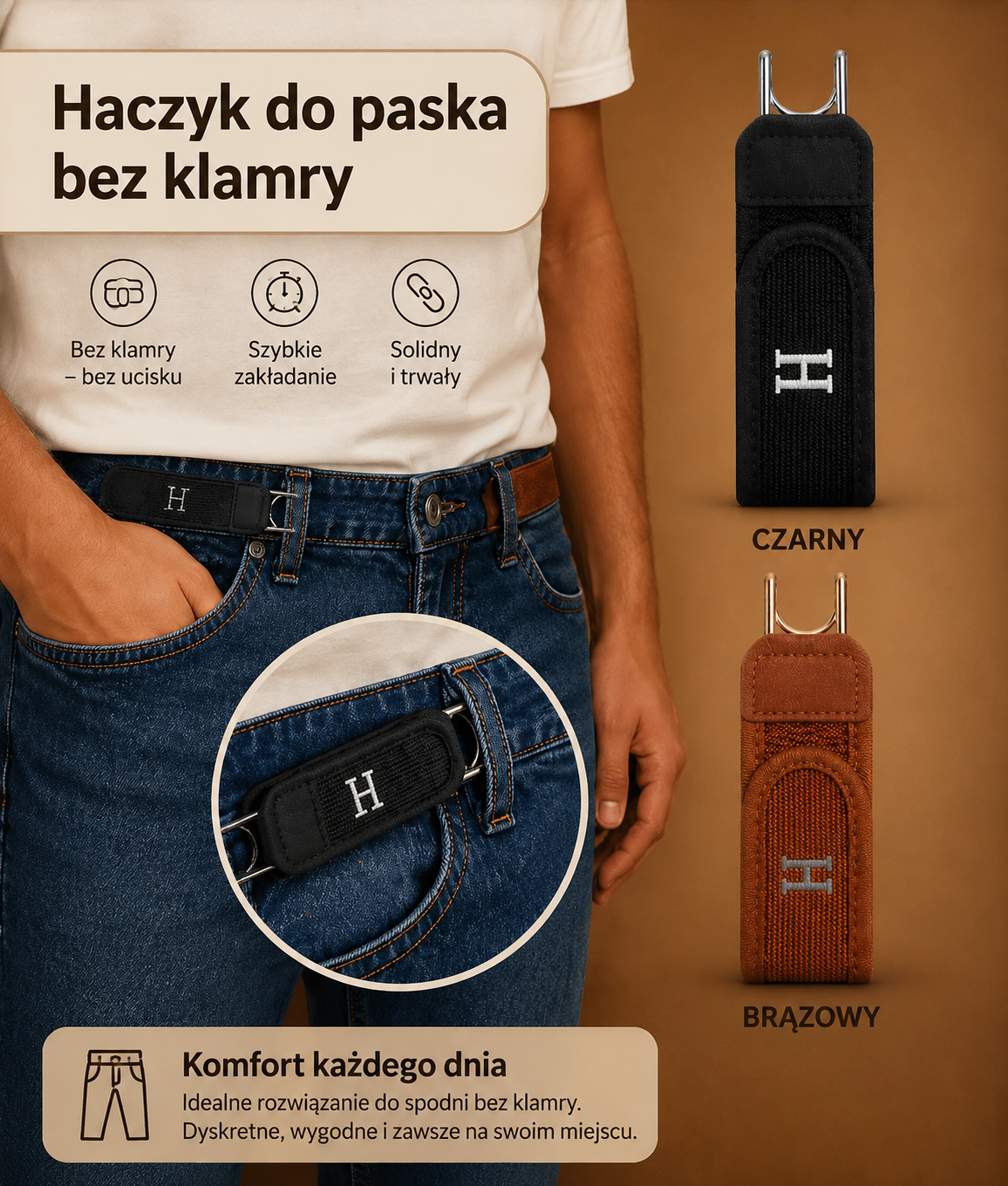 TrzymaFit – Elastyczny Pasek Bez Klamry