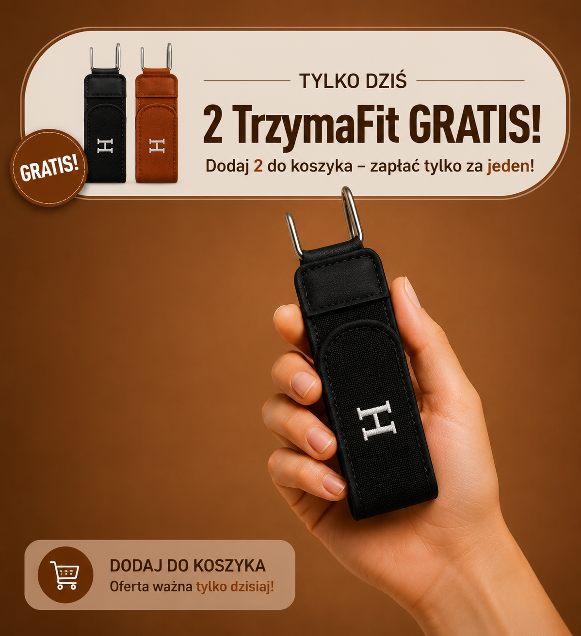 TrzymaFit – Elastyczny Pasek Bez Klamry