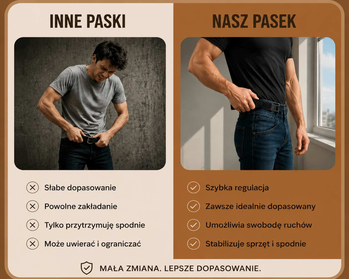 TrzymaFit – Elastyczny Pasek Bez Klamry